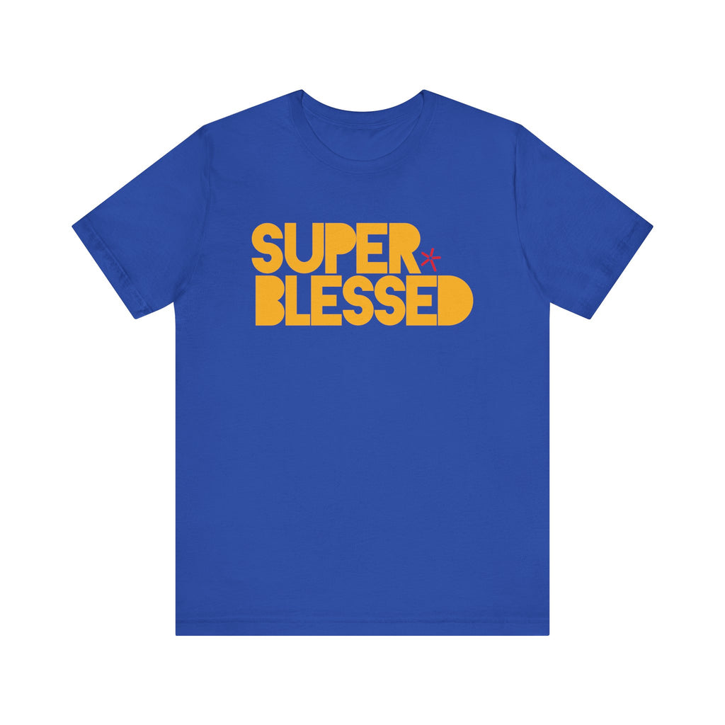 SUPER BLESSED TEE - ROYAL BLUE – Avery*Sunshine